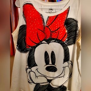 Minnie Rhinestone Bow Tank
